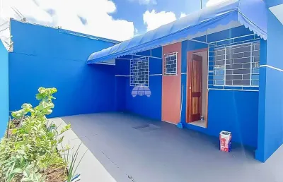 Casa em condomínio fechado com 3 quartos à venda na rua campo do tenente, 641, guaraituba, colombo, 50 m2 por r$ 319.000
