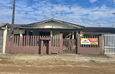 Casa com 1 quarto à venda na rua nestor raquele, 141, piçarras, guaratuba, 120 m2 por r$ 190.000