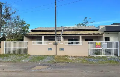Casa com 2 quartos à venda na rua ymyra, 277, brandalize, itapoá, 74 m2 por r$ 280.000