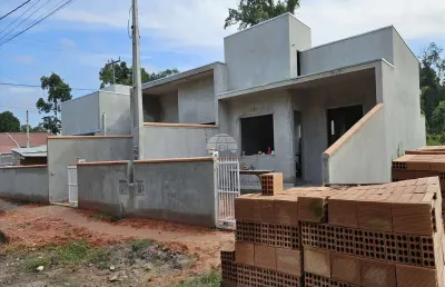Casa com 2 quartos à venda na rua cambacica, 206 r-3, são josé, itapoá, 53 m2 por r$ 247.000