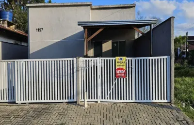 Casa com 2 quartos à venda na rua brasília, 1157, brasília, itapoá, 52 m2 por r$ 330.000