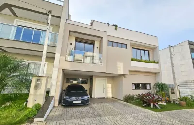 Casa em condomínio fechado com 3 quartos à venda na rua augusto criminácio, 106, iná, são josé dos pinhais, 195 m2 por r$ 1.250.000