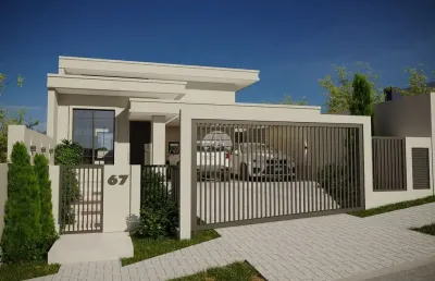 Casa com 3 quartos à venda na rua altevir turra, 44, parque do som, pato branco, 155 m2 por r$ 1.250.000
