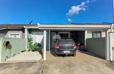 Casa em condomínio fechado com 3 quartos à venda na rua josé boganiko sobrinho, 246, planta santa clara, piraquara, 62 m2 por r$ 370.000