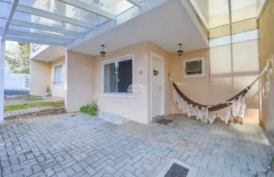 Casa em condomínio fechado com 3 quartos à venda na rua maria teixeira de mello, 239, santa cândida, curitiba, 87 m2 por r$ 600.000
