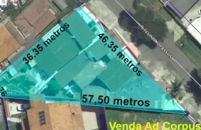 Terreno à venda na rua felisbino passos, 455, tingui, curitiba, 945 m2 por r$ 1.140.000