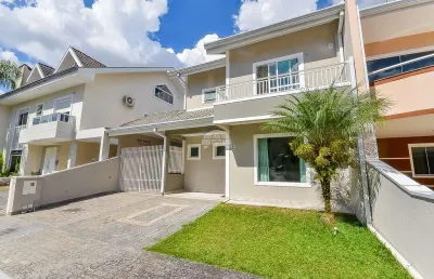 Casa em condomínio fechado com 3 quartos à venda na rua padre joão wislinski, 550, santa cândida, curitiba, 194 m2 por r$ 1.190.000