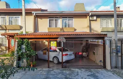 Casa em condomínio fechado com 3 quartos à venda na rua gustavo rattman, 700, bacacheri, curitiba, 123 m2 por r$ 750.000