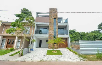Casa em condomínio fechado com 4 quartos à venda na rua vereador ângelo burbello, 2757, umbará, curitiba, 239 m2 por r$ 1.800.000