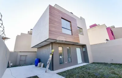 Casa em condomínio fechado com 3 quartos à venda na rua luiz gallieri, 249, uberaba, curitiba, 105 m2 por r$ 679.000