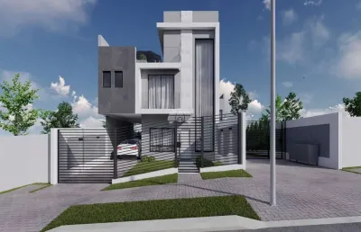 Casa em condomínio fechado com 3 quartos à venda na rua doutor gonzaga de campos, 305, uberaba, curitiba, 120 m2 por r$ 780.000