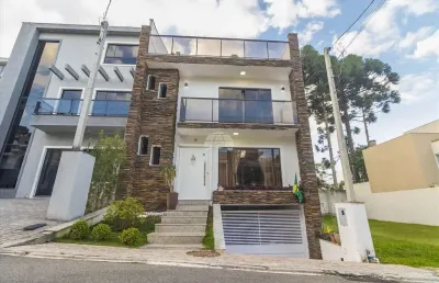 Casa em condomínio fechado com 4 quartos à venda na rua david tows, 701, xaxim, curitiba, 380 m2 por r$ 1.800.000