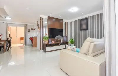 Casa em condomínio fechado com 3 quartos à venda na rua rodolfo bernardelli, 581, uberaba, curitiba, 132 m2 por r$ 669.000