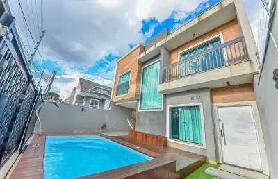 Casa com 3 quartos à venda na rua padre dehon, 2077, hauer, curitiba, 210 m2 por r$ 1.250.000