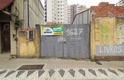 Terreno comercial para alugar na avenida república argentina, 1627, água verde, curitiba, 450 m2 por r$ 5.000