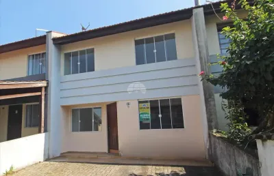 Casa em condomínio fechado com 3 quartos para alugar na rua francisco derosso, 6275, alto boqueirão, curitiba, 76 m2 por r$ 1.950