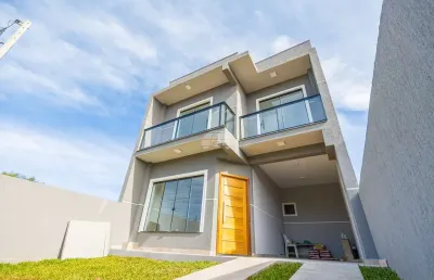 Casa com 3 quartos à venda na rua ubaldo bonato, 902, jardim céu azul, campo largo, 115 m2 por r$ 495.000