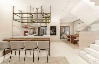 Casa em condomínio fechado com 4 quartos à venda na rua francisco alves ferreira, 640, jardim itaqui, campo largo, 125 m2 por r$ 690.000