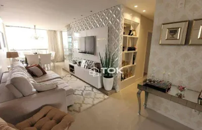 Lindo apartamento com 1 suíte + 2 dormitórios com vista para a marina no centro de itajaí - sc