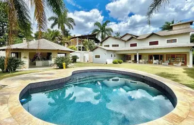 Casa com 5 dormitórios, 752 m² - venda por r$ 4.450.000,00 ou aluguel por r$ 24.700,00/mês - são paulo ii - cotia/sp