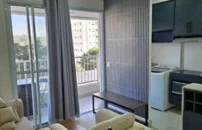 Apartamento com 1 dormitório para alugar, 45 m² por r$ 3.900,00/mês - bethaville - barueri/sp