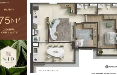 Apartamento com 2 dormitórios à venda, 75 m² por r$ 820.000,00 - tamboré - barueri/sp