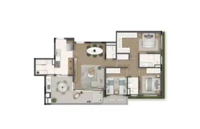 Apartamento com 3 quartos - alphaville - santana de parnaíba/sp