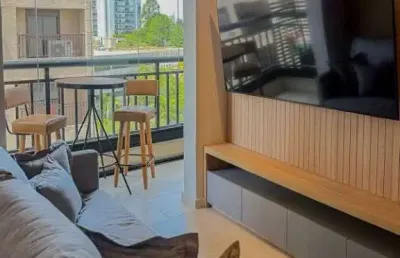 Apartamento com 1 dormitório para alugar, 40 m² por r$ 6.613,67/mês - fiori - barueri/sp