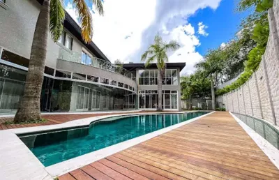 Casa com 5 dormitórios à venda, 10 m² por r$ 25.000.000,00 - tamboré - santana de parnaíba/sp