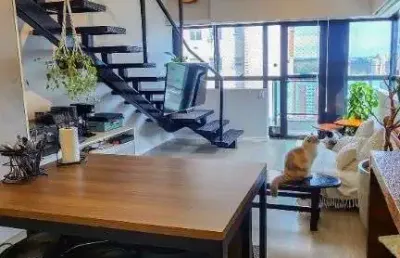 Apartamento duplex com 1 dormitório para alugar, 57 m² por r$ 5.500 pacote/mês - bethaville i - barueri/sp