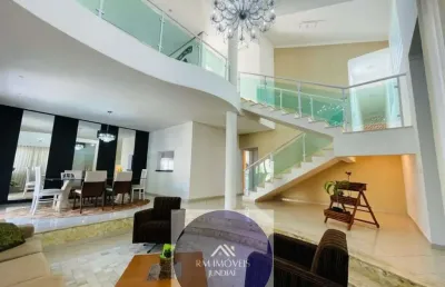 Casa em condomínio fechado com 4 quartos à venda na rua josé fontebasso, 537, caxambu, jundiaí, 400 m2 por r$ 1.750.000
