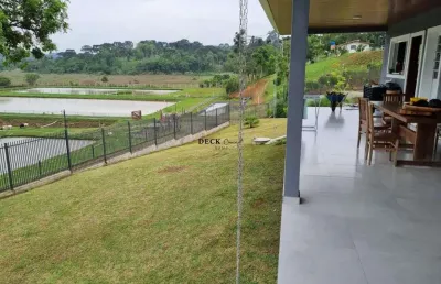 Chácara de 26.000 m² em quitandinha com varanda para os lagos formados por nascente própria, localizada no  rio da várzea, quitandinha, pr