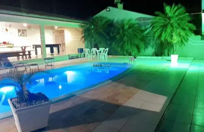 Casa com piscina em guaratuba à 200m do mar com 184m², 4 dormitórios ( sendo 1 suíte ) e 3 vagas - guaratuba - pr