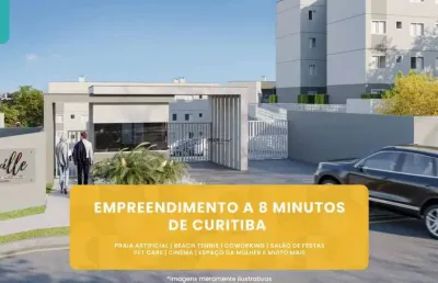 Residencial louisville - lançamento minha casa minha vida - apartamento com 2 dormitórios, opções garden e sacada com churrasqueira a 8 minutos de curitiba