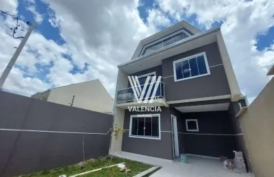 Sobrado | 3 dorm | suíte | 2 vagas | 134 m² priv | fazendinha - curitiba/pr