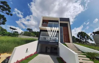 Sobrado | reserva bonvini | 3 suítes | 4 a 6 vagas | 350 m² priv | santa cândida - curitiba/pr