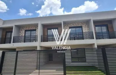 Sobrado de rua | 3 dorms | 124m² priv | 2 vagas | uberaba - curitiba/pr
