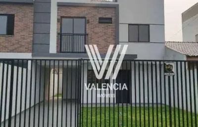 Sobrado de rua | 3 dorms | 131m² | 3 vagas | parque das fontes - sjp/pr