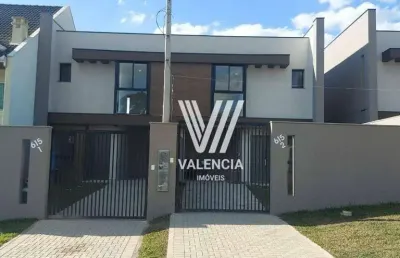 Sobrado de rua | 3 dorms | 112m² | 2 vagas | atuba - curitiba/pr