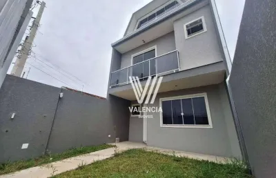 Sobrado de rua | 3 dorms | 2 vagas | 138m² | fazendinha - curitiba/pr