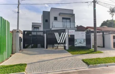 Sobrado de rua | 3 dorms | 2 vagas | 95m² | uberaba - curitiba/pr