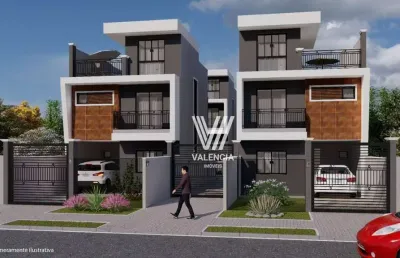 Sobrado de rua | 4 dorms | 2 vagas | 122m² | uberaba - curitiba/pr