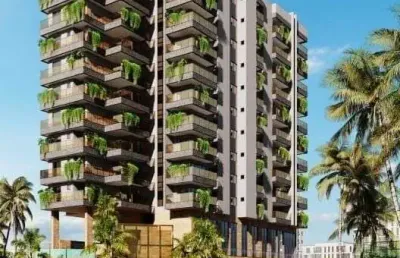 Apartamentos à venda em ponta d'areia, ed. monte meru - 3 suítes - 141m²