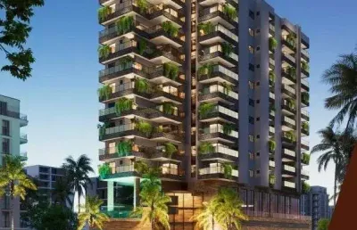 Apartamentos à venda em ponta d'areia, ed. monte meru - 3 suítes - 135m²
