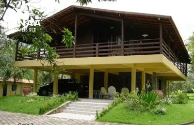 Chácara à venda em maracanã - 2 casas duplex - piscina - campo de futebol