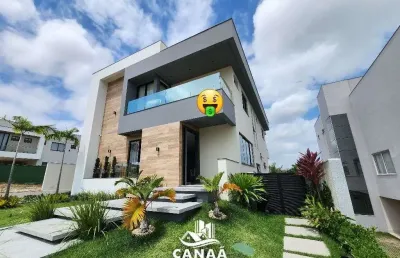 Casa de alto padrão em condomínio à venda no araçagy - alphaville - 5 suítes