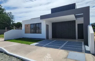 Casas moderna em condomínio à venda no araçagy - 3 quartos - piso no porcelanato