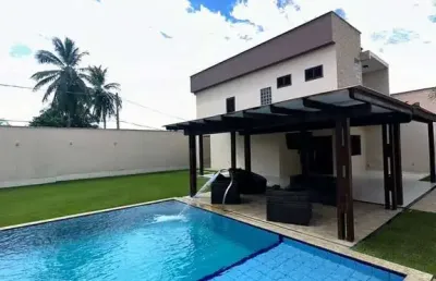Casa duplex a venda em res. fechado no turu - 3 quartos - area gourmet - piscina