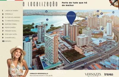 Apartamentos venda na ponta d'areia - ed vernazza  - 3 quartos - 90m² - nascente