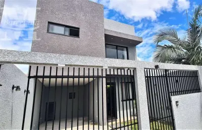 Butiatuvinha/santa felicidade sobrado novo semi mobiliado espaço gourmet